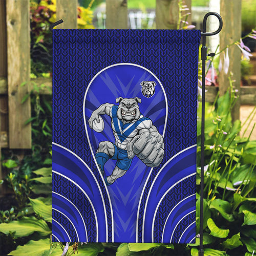 Canterbury Bankstown Bulldogs Rugby Mascot Garden Flag Australian Rugby Culture - Tribal Inspired Bulldog