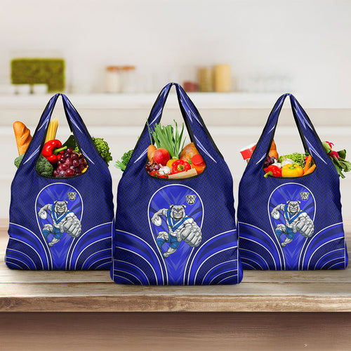 Canterbury Bankstown Bulldogs Rugby Mascot Grocery Bag Australian Rugby Culture - Tribal Inspired Bulldog
