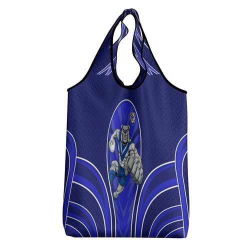 Canterbury Bankstown Bulldogs Rugby Mascot Grocery Bag Australian Rugby Culture - Tribal Inspired Bulldog