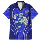 Canterbury Bankstown Bulldogs Rugby Mascot Hawaiian Shirt Australian Rugby Culture - Tribal Inspired Bulldog
