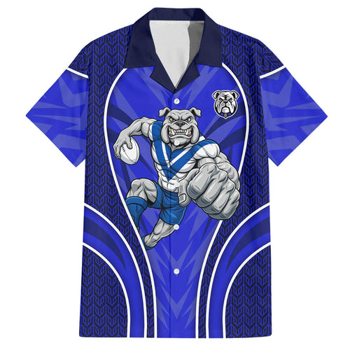 Canterbury Bankstown Bulldogs Rugby Mascot Hawaiian Shirt Australian Rugby Culture - Tribal Inspired Bulldog