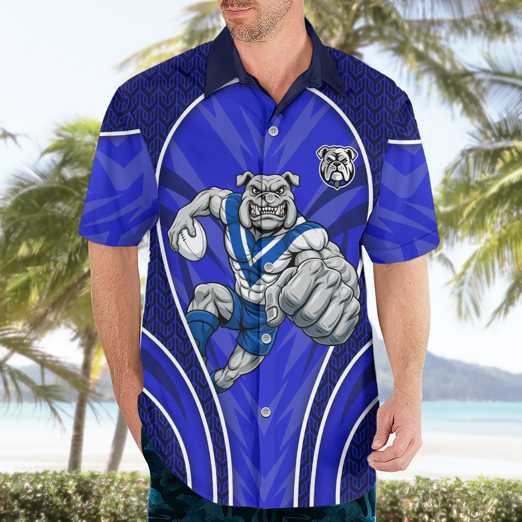 Canterbury Bankstown Bulldogs Rugby Mascot Hawaiian Shirt Australian Rugby Culture - Tribal Inspired Bulldog