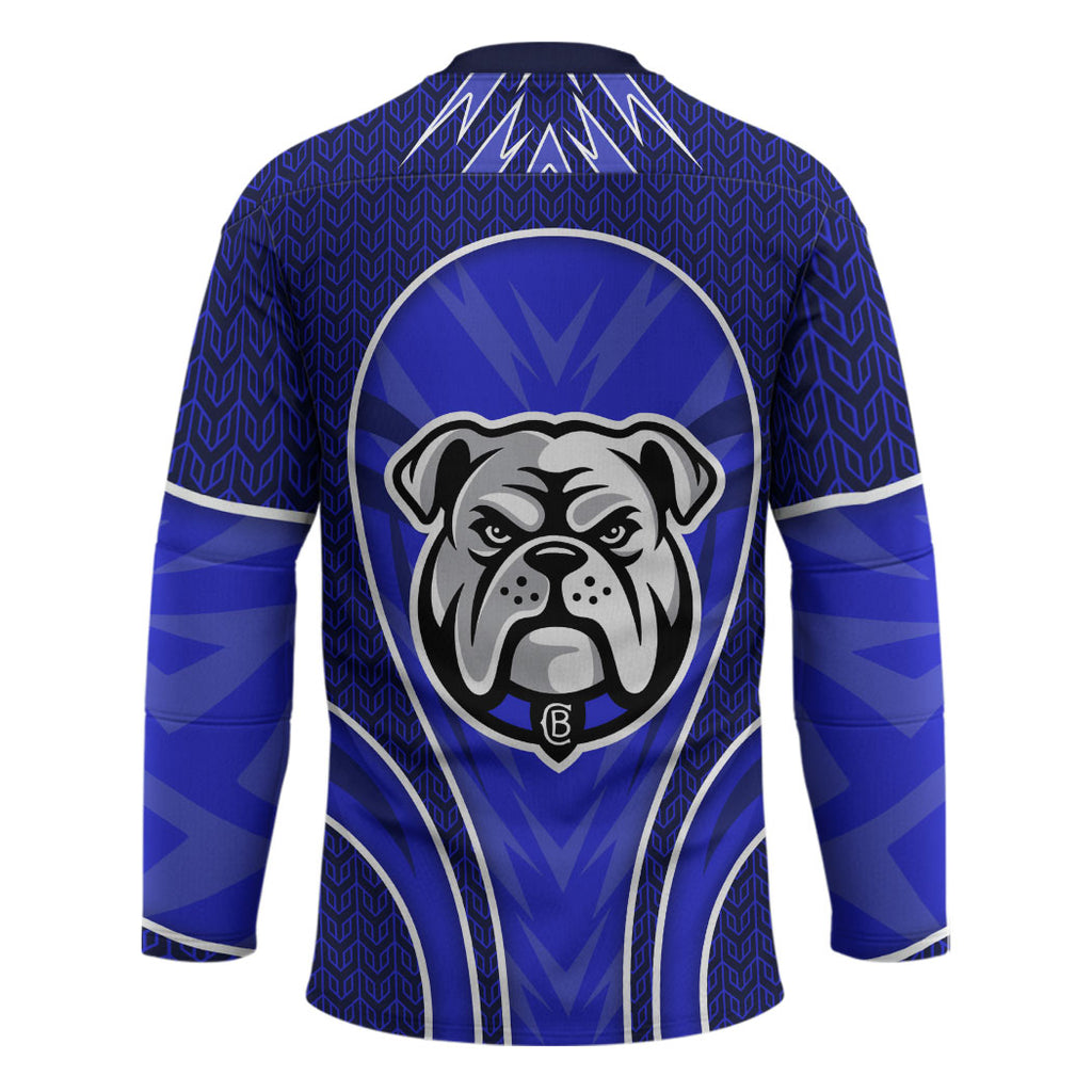 Canterbury Bankstown Bulldogs Rugby Mascot Hockey Jersey Australian Rugby Culture - Tribal Inspired Bulldog