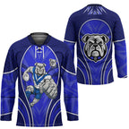 Canterbury Bankstown Bulldogs Rugby Mascot Hockey Jersey Australian Rugby Culture - Tribal Inspired Bulldog