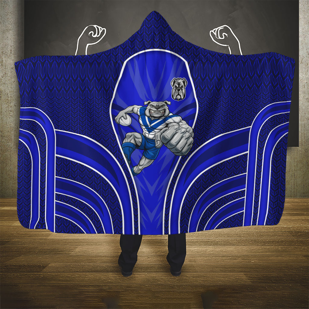 Canterbury Bankstown Bulldogs Rugby Mascot Hooded Blanket Australian Rugby Culture - Tribal Inspired Bulldog