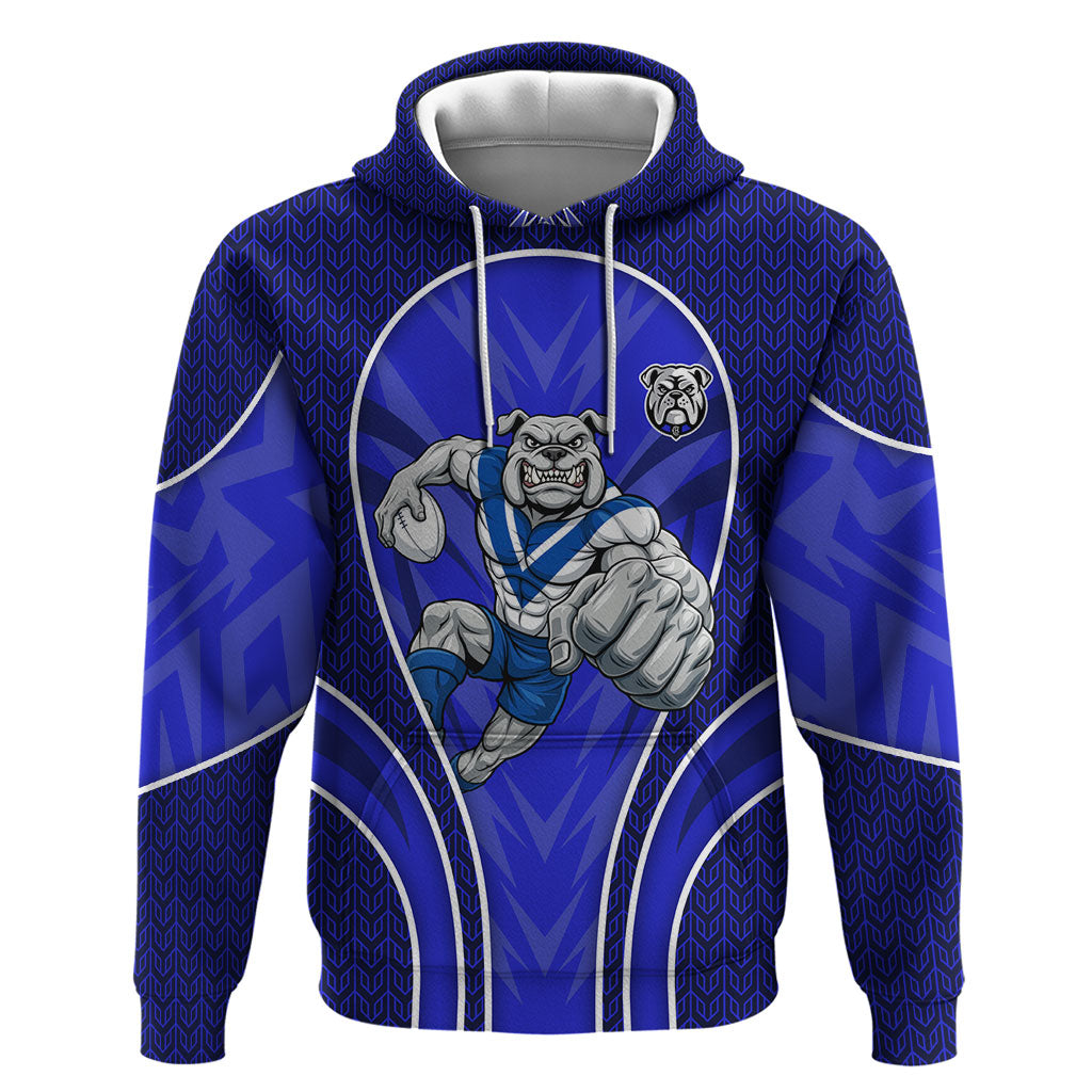 Canterbury Bankstown Bulldogs Rugby Mascot Hoodie Australian Rugby Culture - Tribal Inspired Bulldog