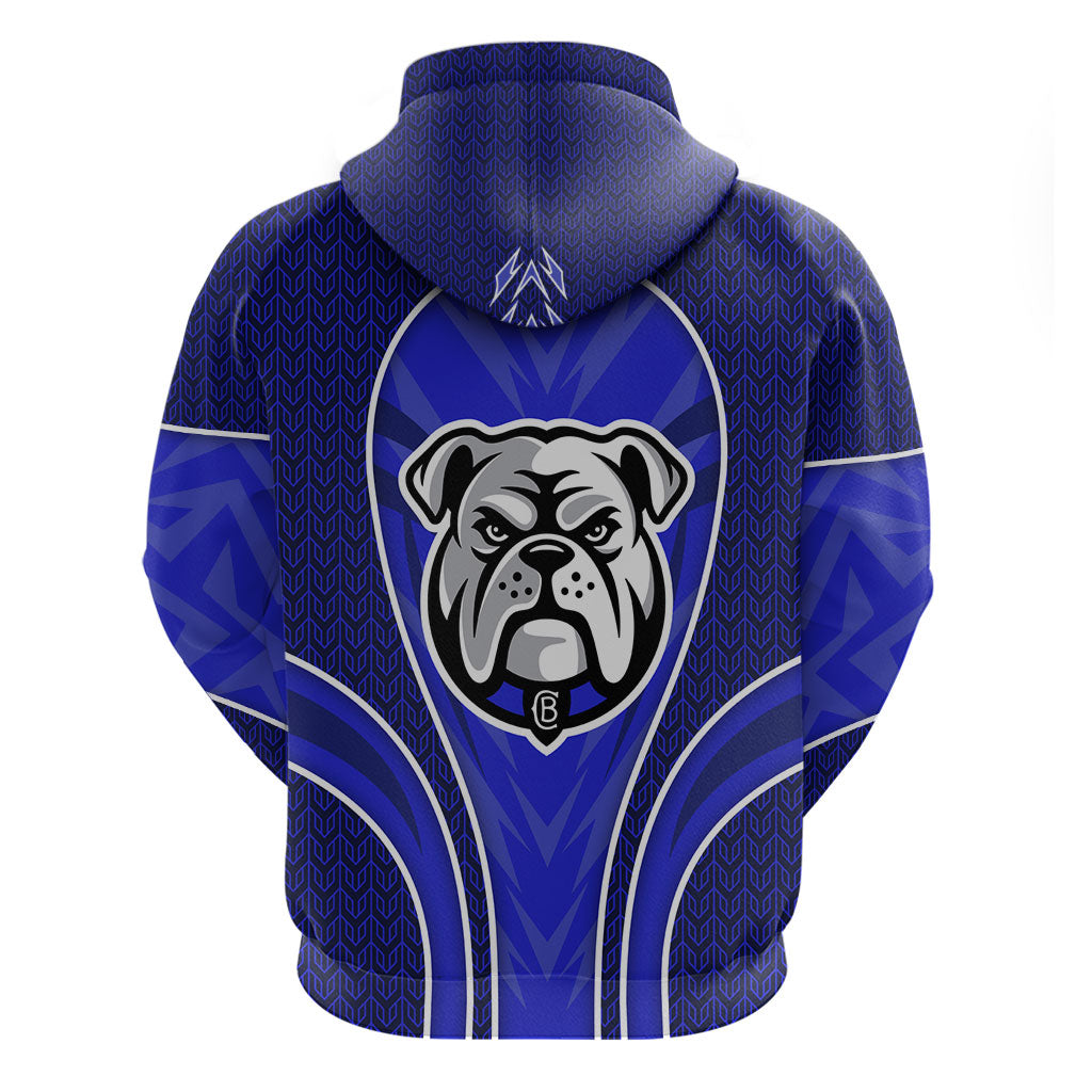 Canterbury Bankstown Bulldogs Rugby Mascot Hoodie Australian Rugby Culture - Tribal Inspired Bulldog