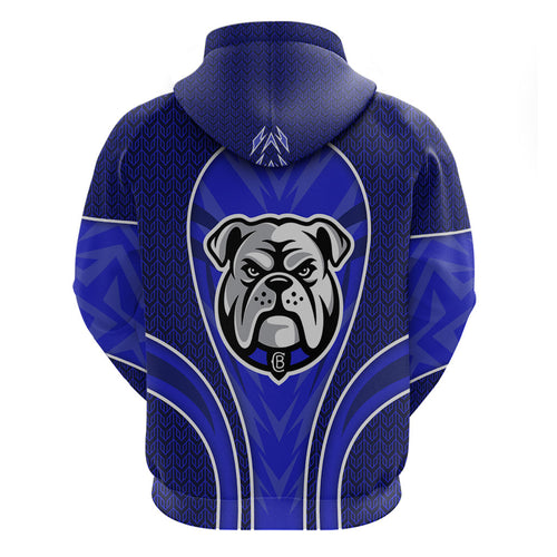 Canterbury Bankstown Bulldogs Rugby Mascot Hoodie Australian Rugby Culture - Tribal Inspired Bulldog