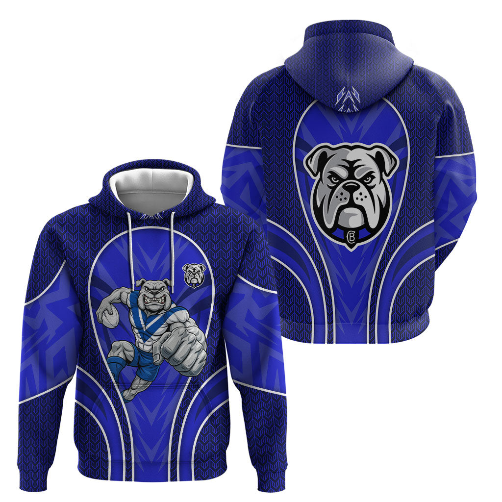 Canterbury Bankstown Bulldogs Rugby Mascot Hoodie Australian Rugby Culture - Tribal Inspired Bulldog