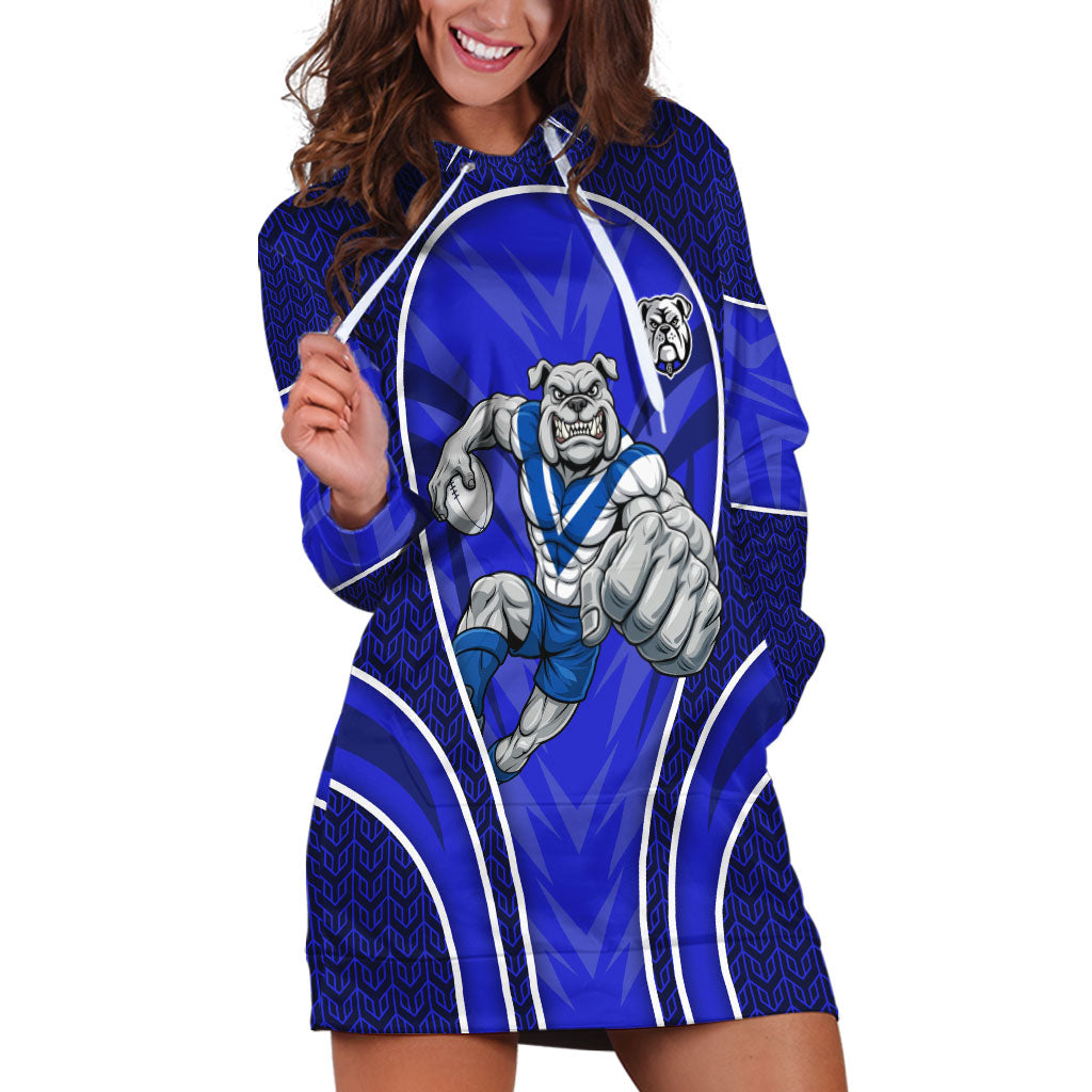 Canterbury Bankstown Bulldogs Rugby Mascot Hoodie Dress Australian Rugby Culture - Tribal Inspired Bulldog