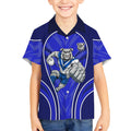 Canterbury Bankstown Bulldogs Rugby Mascot Kid Hawaiian Shirt Australian Rugby Culture - Tribal Inspired Bulldog