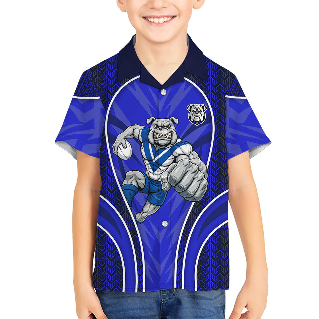 Canterbury Bankstown Bulldogs Rugby Mascot Kid Hawaiian Shirt Australian Rugby Culture - Tribal Inspired Bulldog