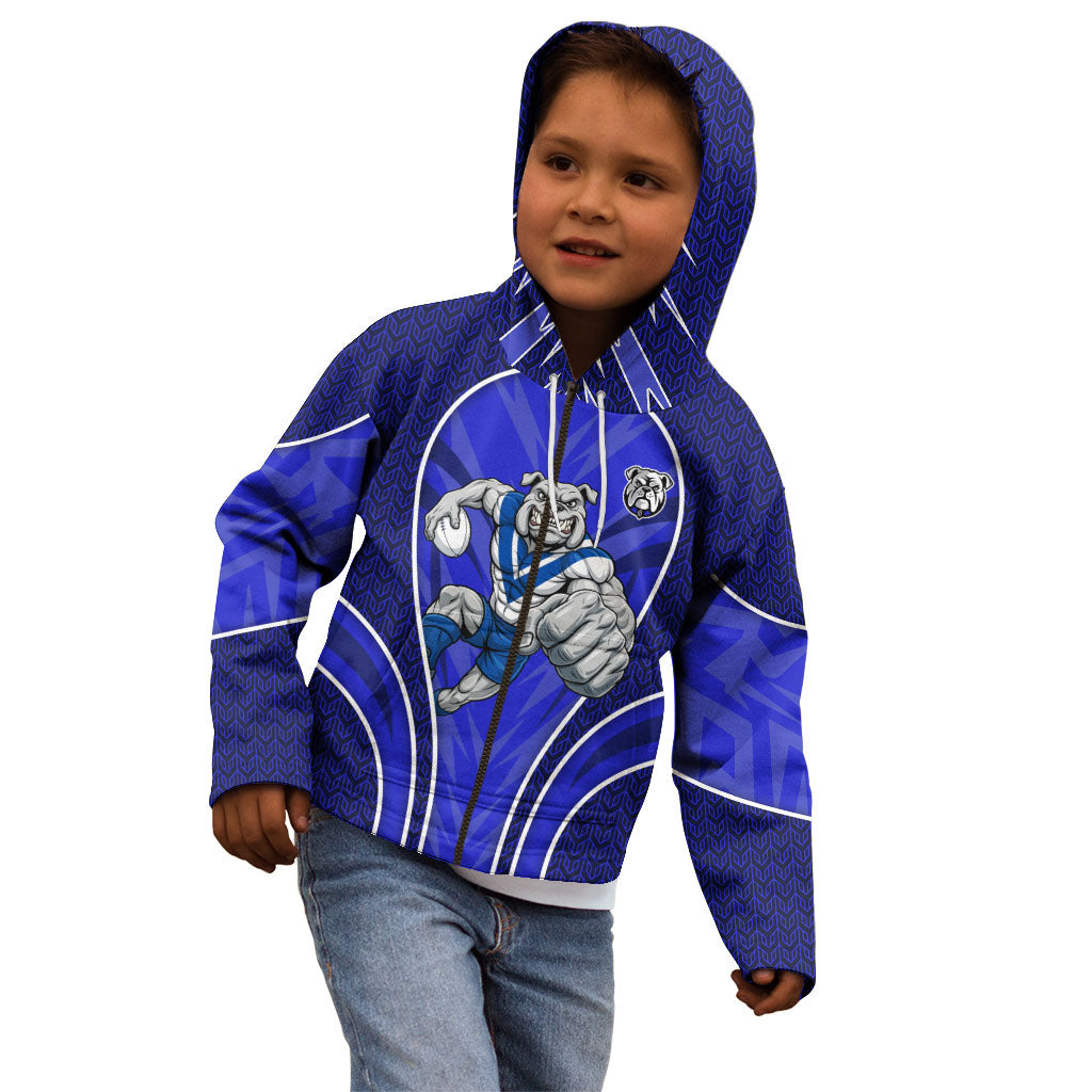 Canterbury Bankstown Bulldogs Rugby Mascot Kid Hoodie Australian Rugby Culture - Tribal Inspired Bulldog