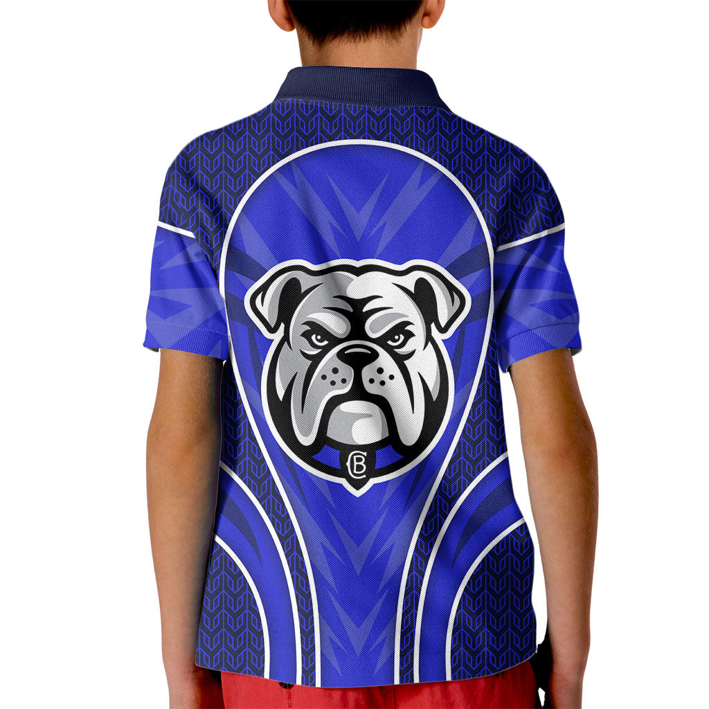 Canterbury Bankstown Bulldogs Rugby Mascot Kid Polo Shirt Australian Rugby Culture - Tribal Inspired Bulldog