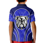 Canterbury Bankstown Bulldogs Rugby Mascot Kid Polo Shirt Australian Rugby Culture - Tribal Inspired Bulldog