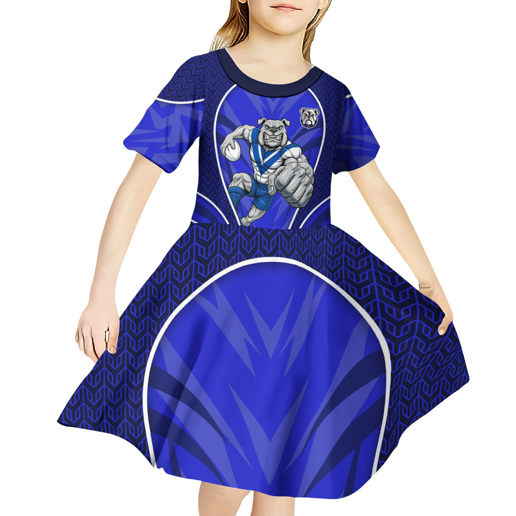 Canterbury Bankstown Bulldogs Rugby Mascot Kid Short Sleeve Dress Australian Rugby Culture - Tribal Inspired Bulldog