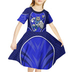 Canterbury Bankstown Bulldogs Rugby Mascot Kid Short Sleeve Dress Australian Rugby Culture - Tribal Inspired Bulldog