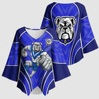 Canterbury Bankstown Bulldogs Rugby Mascot Kimono Sleeve Blouse Australian Rugby Culture - Tribal Inspired Bulldog
