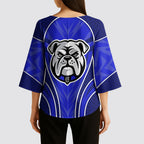 Canterbury Bankstown Bulldogs Rugby Mascot Kimono Sleeve Blouse Australian Rugby Culture - Tribal Inspired Bulldog