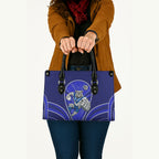 Canterbury Bankstown Bulldogs Rugby Mascot Leather Bag Australian Rugby Culture - Tribal Inspired Bulldog