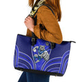 Canterbury Bankstown Bulldogs Rugby Mascot Leather Tote Bag Australian Rugby Culture - Tribal Inspired Bulldog