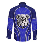 Canterbury Bankstown Bulldogs Rugby Mascot Long Sleeve Button Shirt Australian Rugby Culture - Tribal Inspired Bulldog