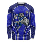 Canterbury Bankstown Bulldogs Rugby Mascot Long Sleeve Shirt Australian Rugby Culture - Tribal Inspired Bulldog