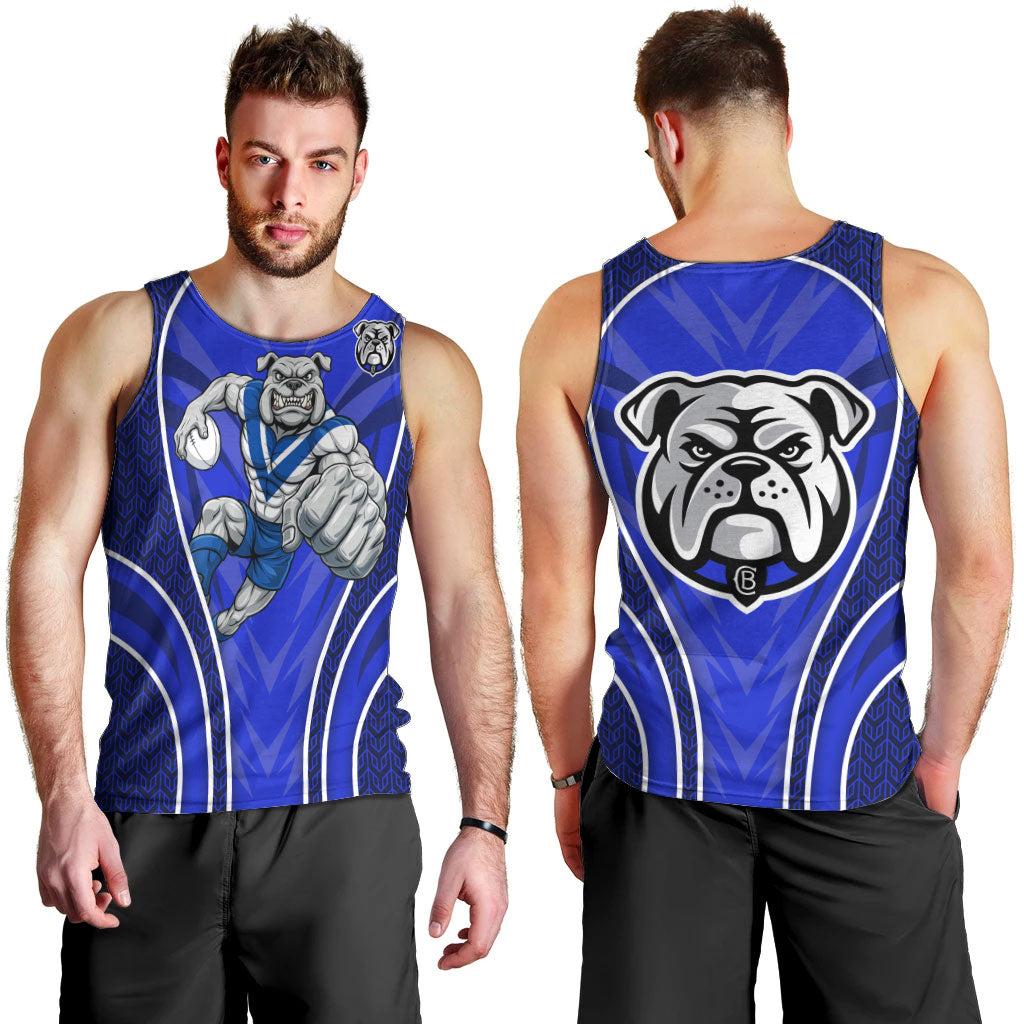 Canterbury Bankstown Bulldogs Rugby Mascot Men Tank Top Australian Rugby Culture - Tribal Inspired Bulldog