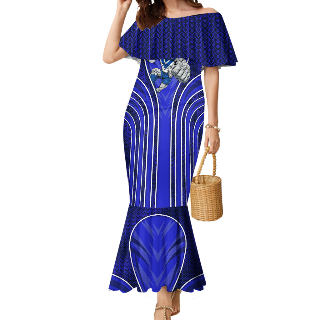Canterbury Bankstown Bulldogs Rugby Mascot Mermaid Dress Australian Rugby Culture - Tribal Inspired Bulldog
