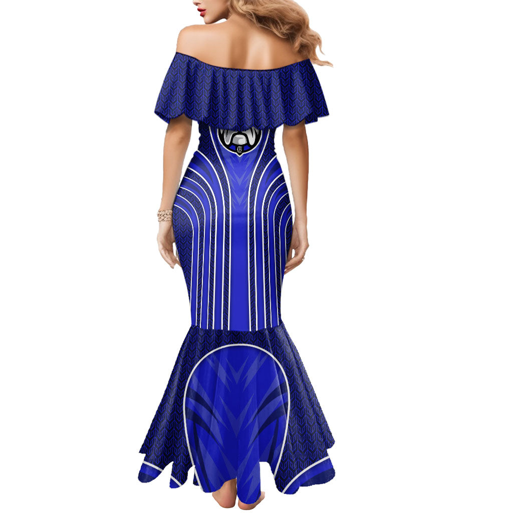 Canterbury Bankstown Bulldogs Rugby Mascot Mermaid Dress Australian Rugby Culture - Tribal Inspired Bulldog