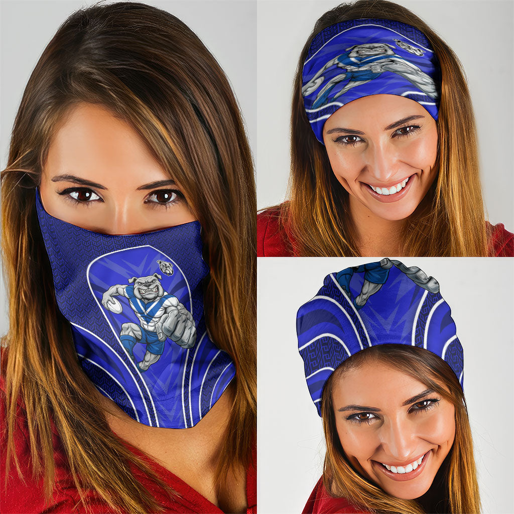 Canterbury Bankstown Bulldogs Rugby Mascot Neck Gaiter Australian Rugby Culture - Tribal Inspired Bulldog