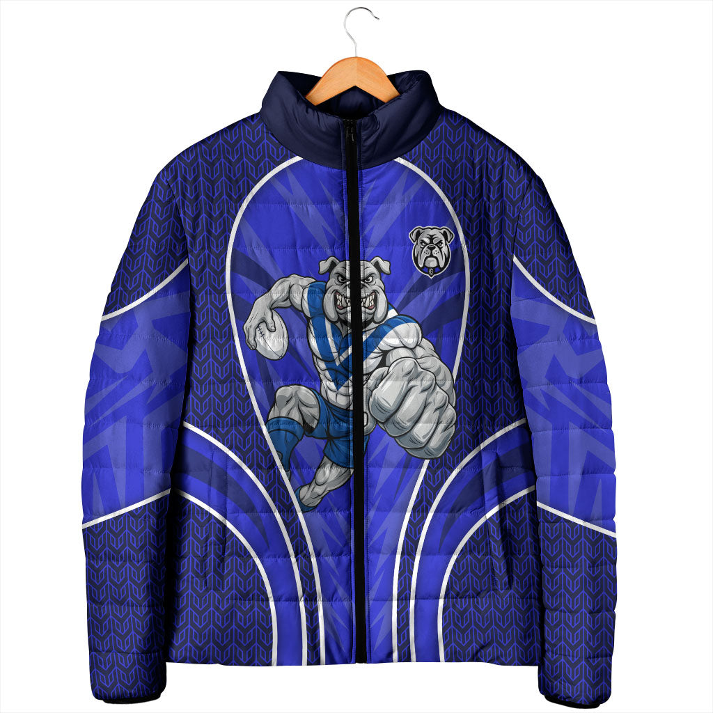 Canterbury Bankstown Bulldogs Rugby Mascot Padded Jacket Australian Rugby Culture - Tribal Inspired Bulldog