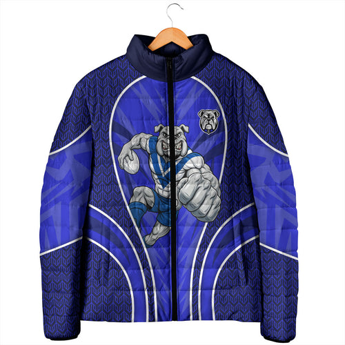 Canterbury Bankstown Bulldogs Rugby Mascot Padded Jacket Australian Rugby Culture - Tribal Inspired Bulldog