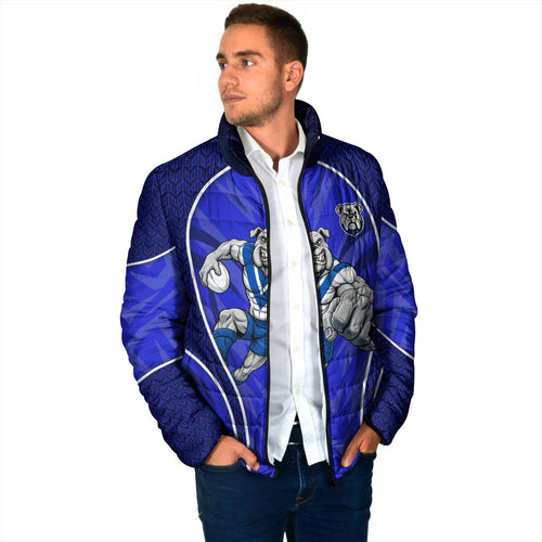 Canterbury Bankstown Bulldogs Rugby Mascot Padded Jacket Australian Rugby Culture - Tribal Inspired Bulldog