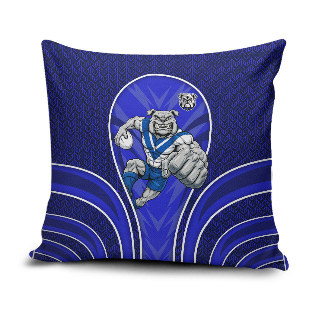 Canterbury Bankstown Bulldogs Rugby Mascot Pillow Cover Australian Rugby Culture - Tribal Inspired Bulldog