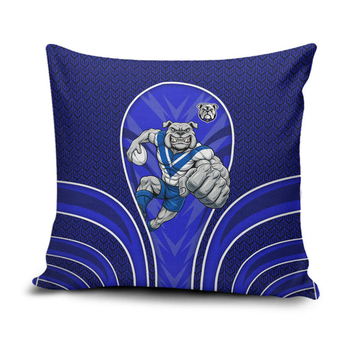 Canterbury Bankstown Bulldogs Rugby Mascot Pillow Cover Australian Rugby Culture - Tribal Inspired Bulldog