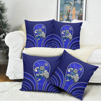 Canterbury Bankstown Bulldogs Rugby Mascot Pillow Cover Australian Rugby Culture - Tribal Inspired Bulldog