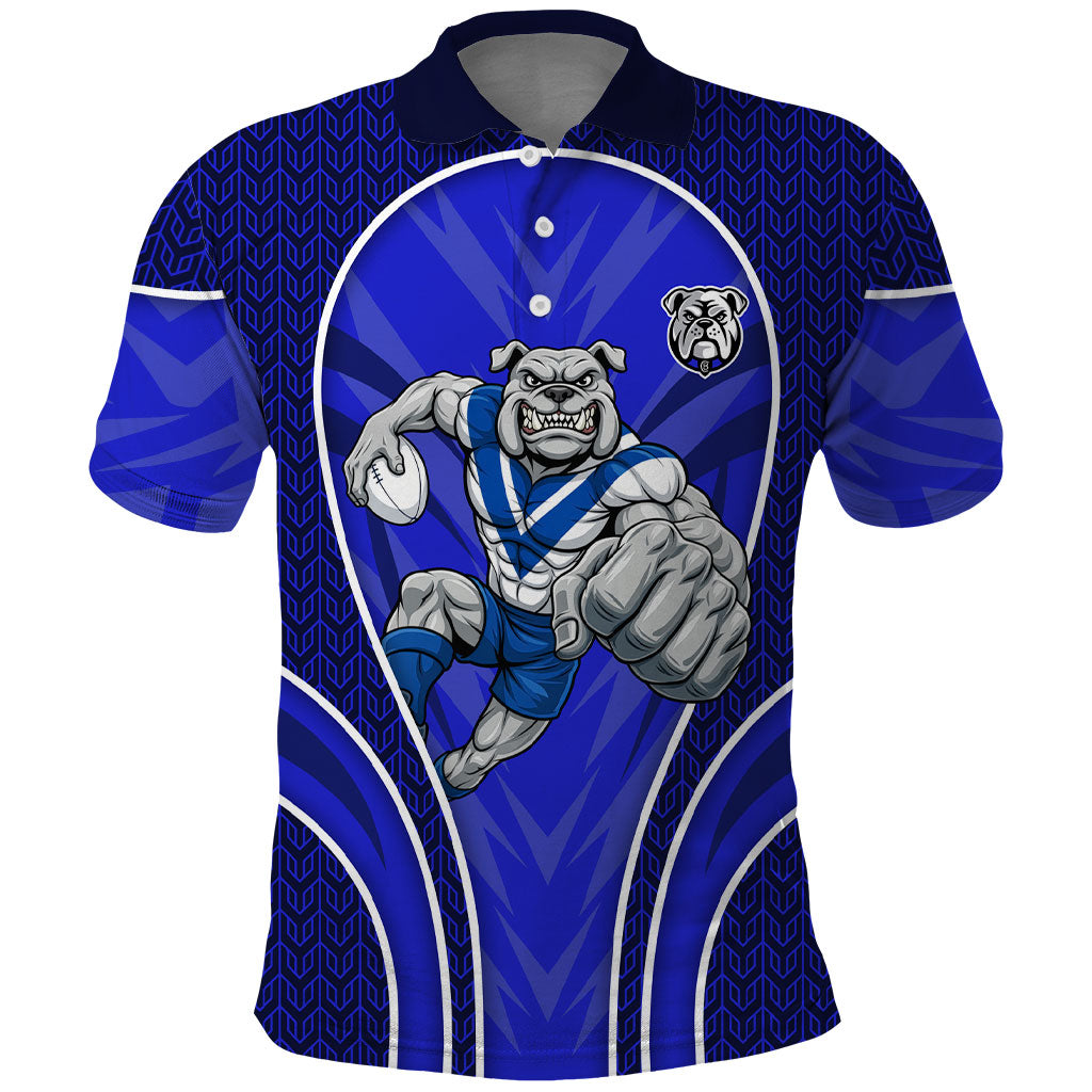 Canterbury Bankstown Bulldogs Rugby Mascot Polo Shirt Australian Rugby Culture - Tribal Inspired Bulldog