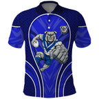 Canterbury Bankstown Bulldogs Rugby Mascot Polo Shirt Australian Rugby Culture - Tribal Inspired Bulldog