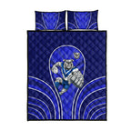 Canterbury Bankstown Bulldogs Rugby Mascot Quilt Bed Set Australian Rugby Culture - Tribal Inspired Bulldog