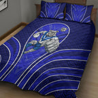 Canterbury Bankstown Bulldogs Rugby Mascot Quilt Bed Set Australian Rugby Culture - Tribal Inspired Bulldog