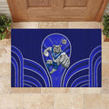 Canterbury Bankstown Bulldogs Rugby Mascot Rubber Doormat Australian Rugby Culture - Tribal Inspired Bulldog