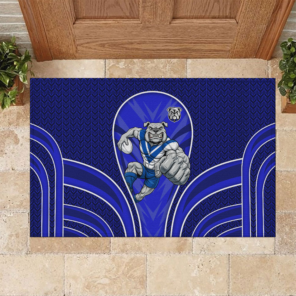 Canterbury Bankstown Bulldogs Rugby Mascot Rubber Doormat Australian Rugby Culture - Tribal Inspired Bulldog