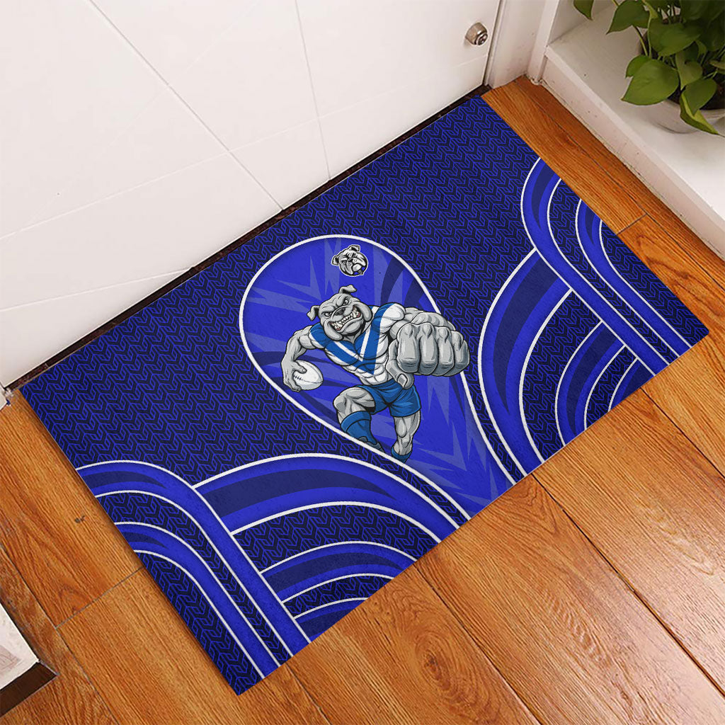 Canterbury Bankstown Bulldogs Rugby Mascot Rubber Doormat Australian Rugby Culture - Tribal Inspired Bulldog