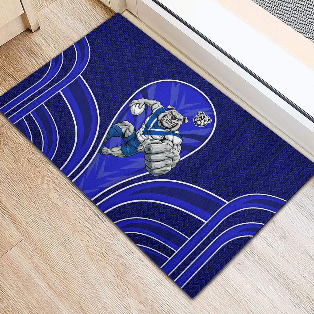 Canterbury Bankstown Bulldogs Rugby Mascot Rubber Doormat Australian Rugby Culture - Tribal Inspired Bulldog