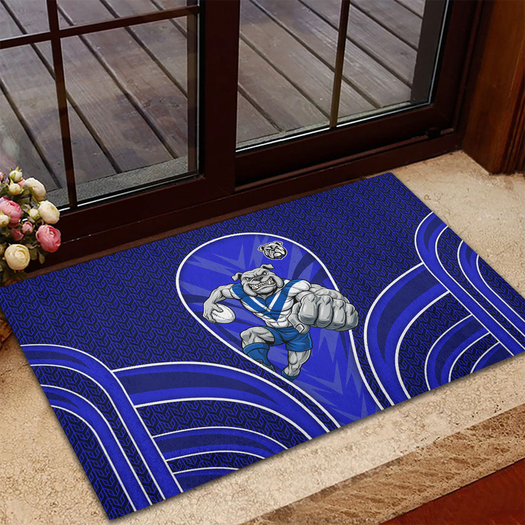 Canterbury Bankstown Bulldogs Rugby Mascot Rubber Doormat Australian Rugby Culture - Tribal Inspired Bulldog