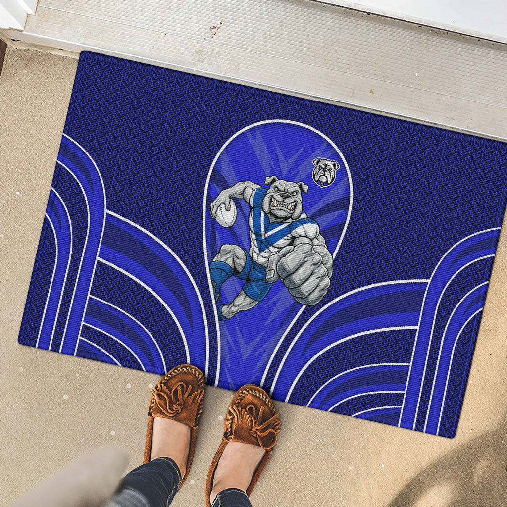 Canterbury Bankstown Bulldogs Rugby Mascot Rubber Doormat Australian Rugby Culture - Tribal Inspired Bulldog