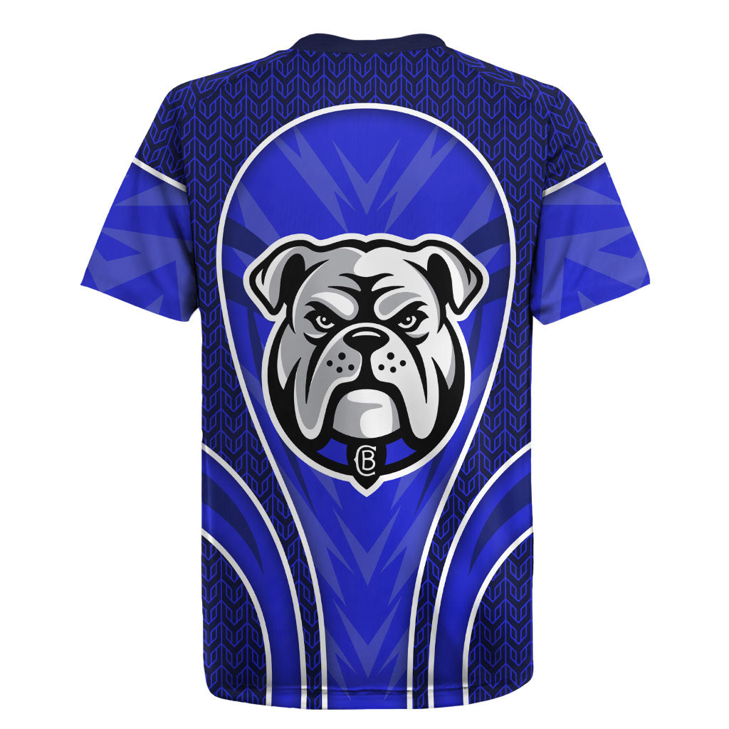 Canterbury Bankstown Bulldogs Rugby Mascot Rugby Jersey Australian Rugby Culture - Tribal Inspired Bulldog