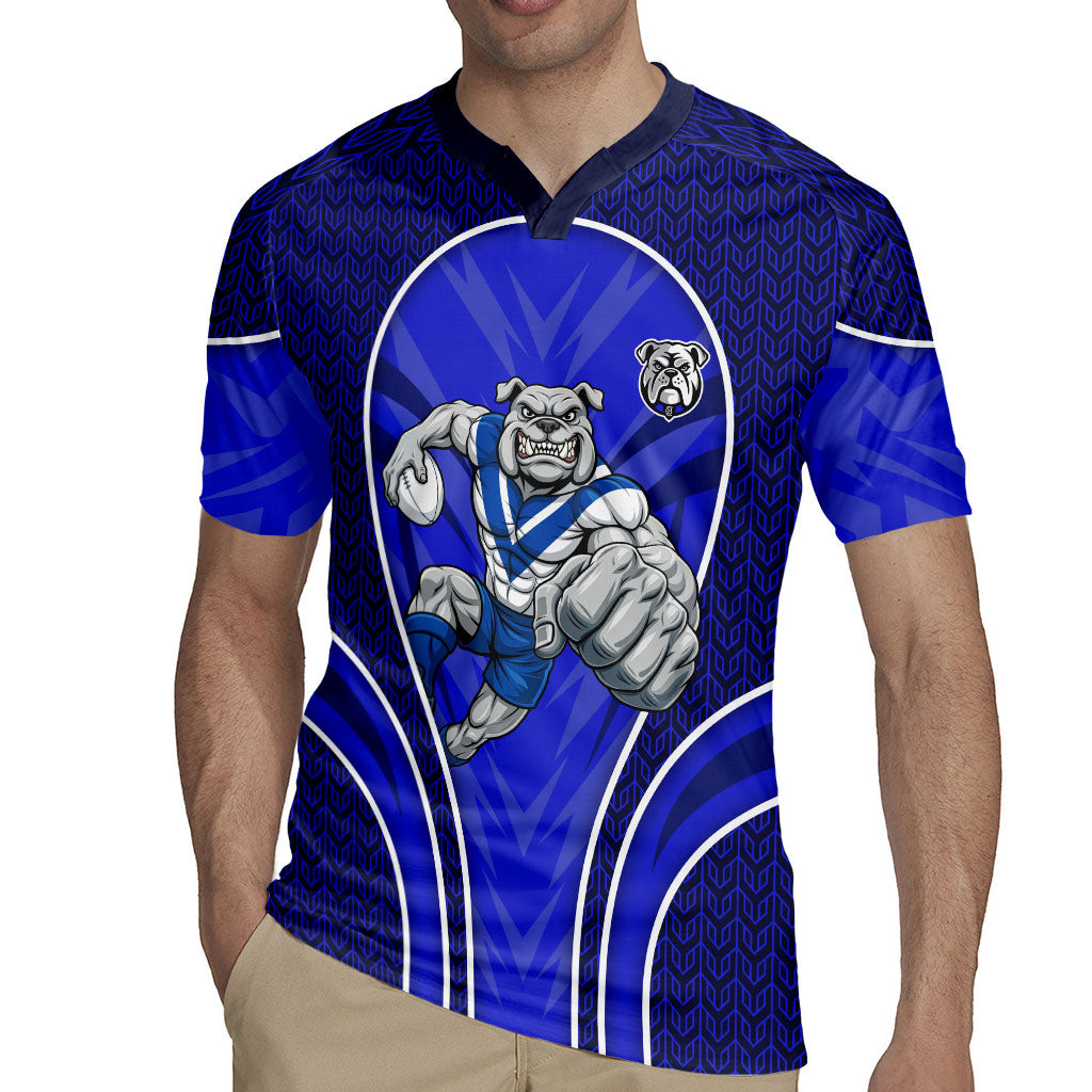 Canterbury Bankstown Bulldogs Rugby Mascot Rugby Jersey Australian Rugby Culture - Tribal Inspired Bulldog