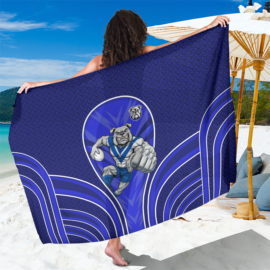 Canterbury Bankstown Bulldogs Rugby Mascot Sarong Australian Rugby Culture - Tribal Inspired Bulldog